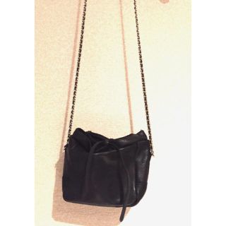 ザラ(ZARA)のZARA 本革レザー チェーンショルダーバッグ(ショルダーバッグ)