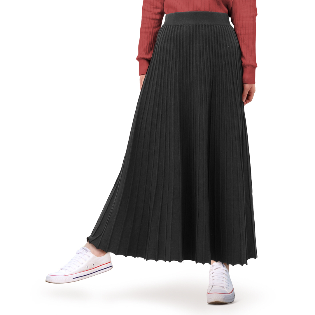 可愛い Aライン プリーツ ロングスカート レディースのスカート(ロングスカート)の商品写真