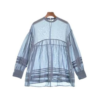 デミルクスビームス(Demi-Luxe BEAMS)のDemi-Luxe BEAMS カジュアルシャツ 36(S位) ブルーグレー 【古着】【中古】(シャツ/ブラウス(長袖/七分))