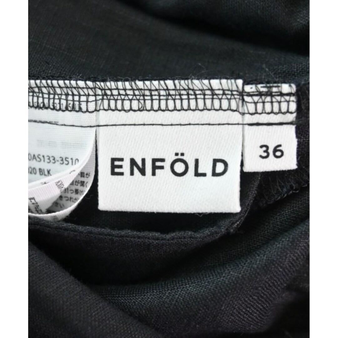 ENFOLD(エンフォルド)のENFOLD エンフォルド オールインワン/サロペット 36(S位) 黒 【古着】【中古】 レディースのパンツ(サロペット/オーバーオール)の商品写真