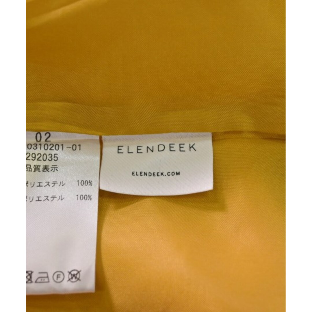ELENDEEK(エレンディーク)のELENDEEK エレンディーク ワンピース 02(M位) 黄 【古着】【中古】 レディースのワンピース(ひざ丈ワンピース)の商品写真