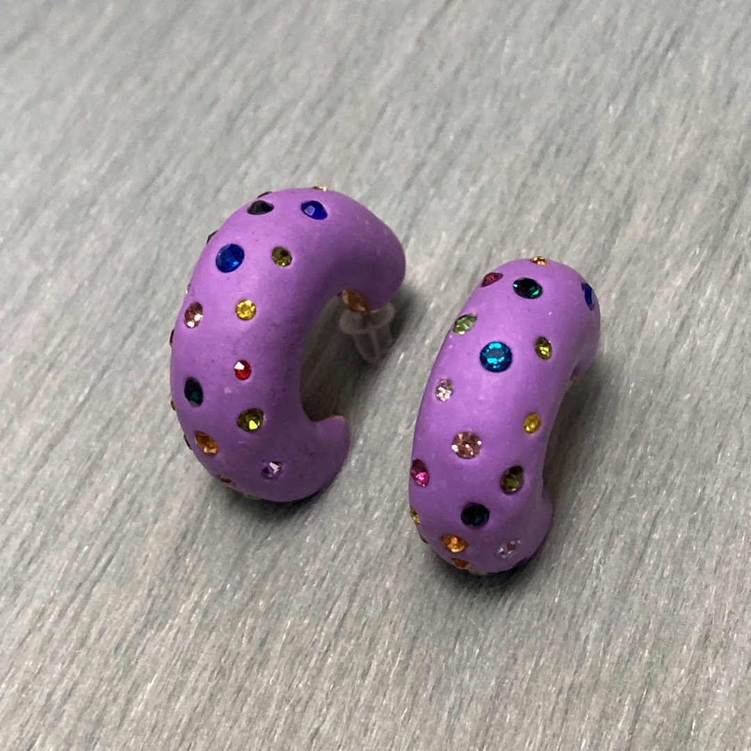 Lochie(ロキエ)のビジューデザインフープピアス レディースのアクセサリー(ピアス)の商品写真