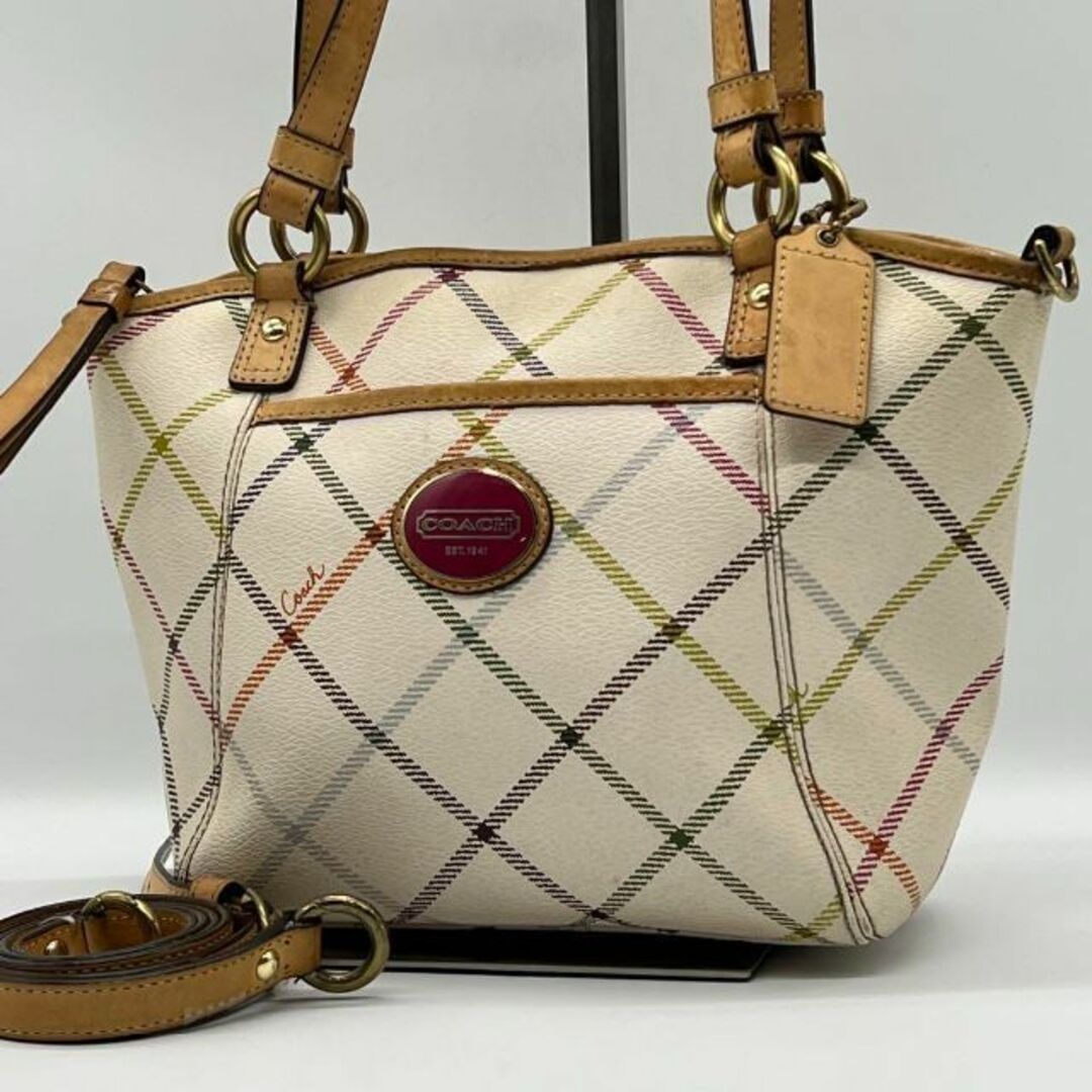 美品 COACH コーチ 2way ハンドバッグ ショルダーバッグ状態