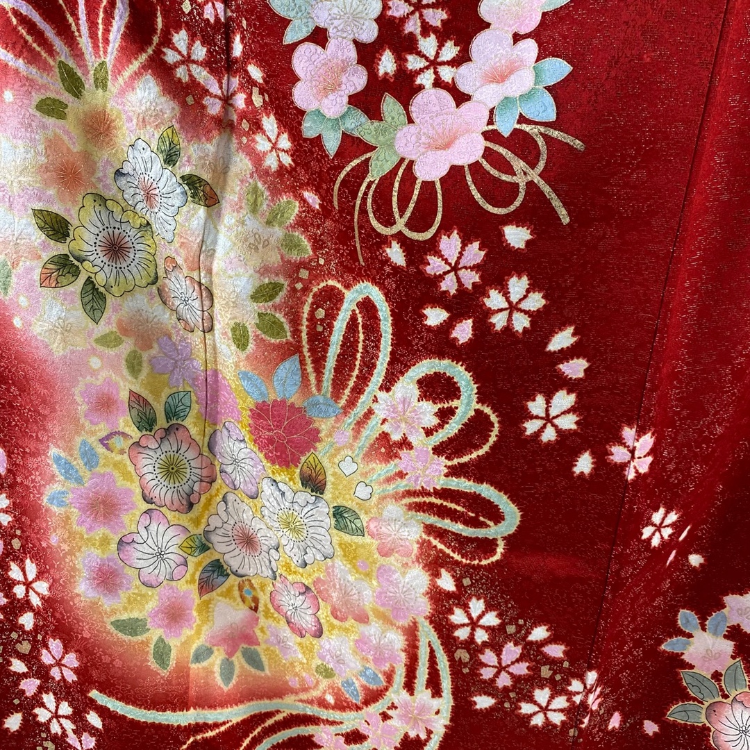 振袖 美品 逸品 身丈168cm 裄丈67cm 正絹 【中古】 振袖 美品 逸品 身丈168cm 裄丈67cm 正絹