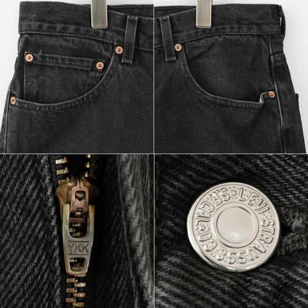 W36 Levi´s リーバイス550 ブラックデニム 00s バギーパンツ 黒-