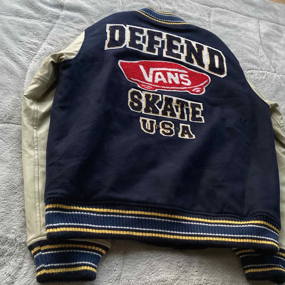 希少LLサイズ 00sヴィンテージ VANS ビッグワッペン スタジャン