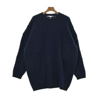 ステラマッカートニー(Stella McCartney)のSTELLA McCARTNEY ニット・セーター 46(M位) 紺(総柄) 【古着】【中古】(ニット/セーター)