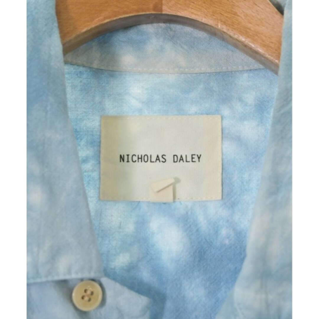 NICHOLAS DALEY カジュアルシャツ 38(M位) 青