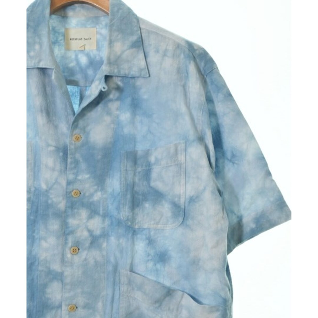 NICHOLAS DALEY カジュアルシャツ 38(M位) 青