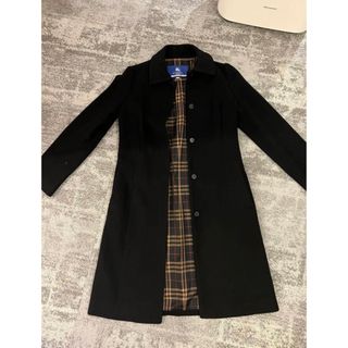 バーバリーブルーレーベル(BURBERRY BLUE LABEL)のBURBERRY BLUE LABEL ウール ステンカラーコート ブラック(ロングコート)