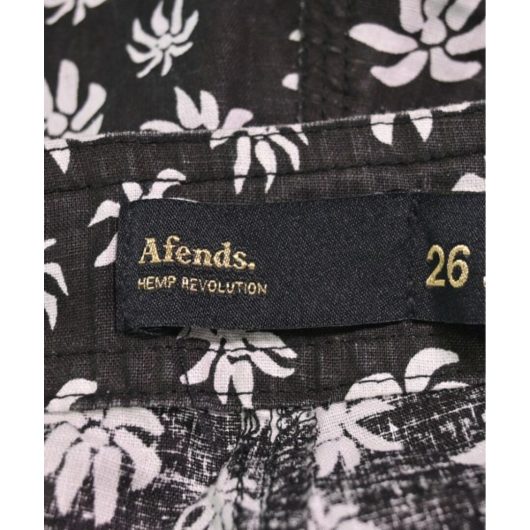 Afends(アフェンズ)のAFENDS アフェンズ ショートパンツ 26(M位) 黒x白(チェック) 【古着】【中古】 レディースのパンツ(ショートパンツ)の商品写真