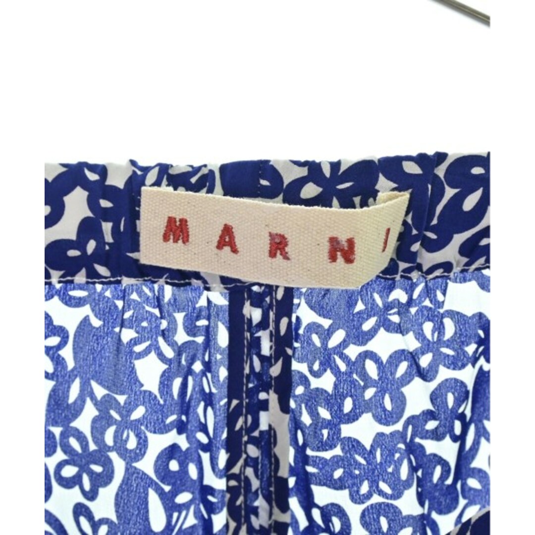 Marni(マルニ)のMARNI マルニ パンツ（その他） 38(S位) 青x白(総柄) 【古着】【中古】 レディースのパンツ(その他)の商品写真