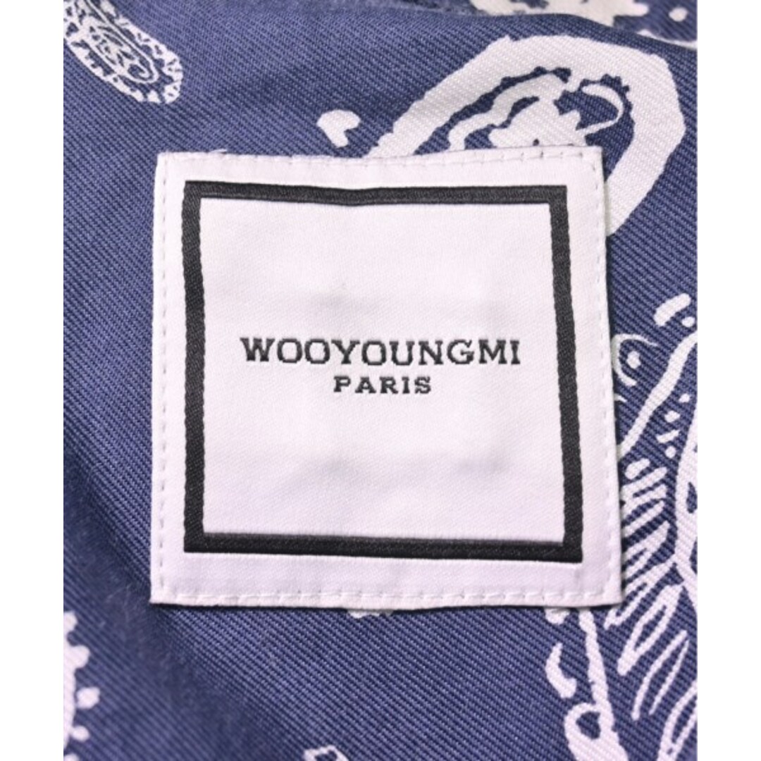 WOO YOUNG MI - wooyoungmi カジュアルシャツ 44(XXL位) 青x白(総柄