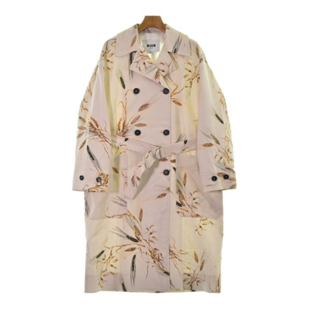 MSGM - MSGM エムエスジーエム コート(その他) 40(M位) ベージュx茶