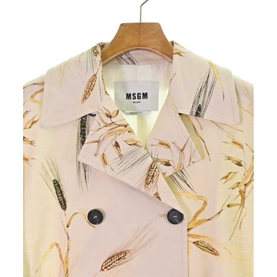MSGM - MSGM エムエスジーエム コート(その他) 40(M位) ベージュx茶