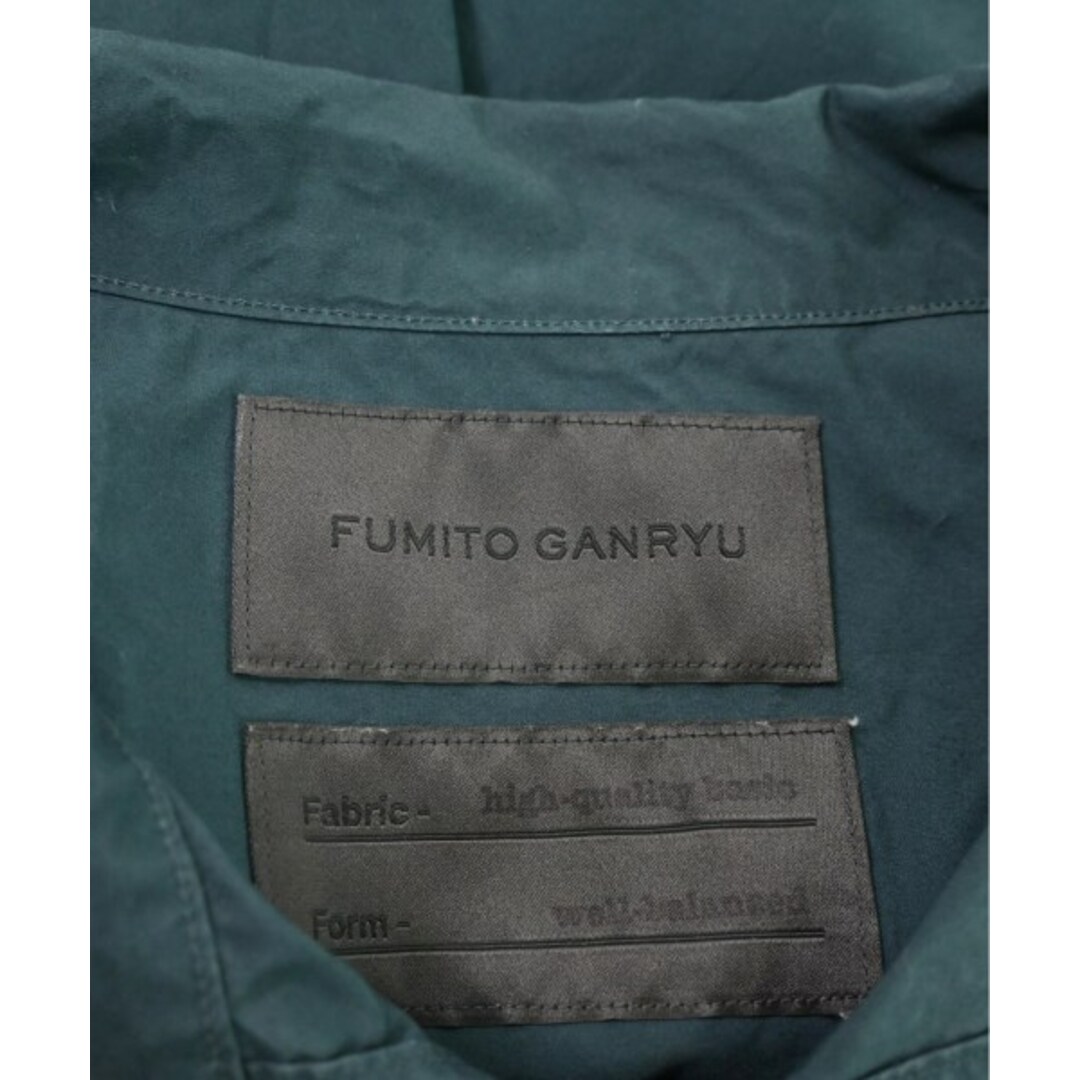 FUMITO GANRYU フミト　ガンリュウ カジュアルシャツ 3(L位) 緑 2