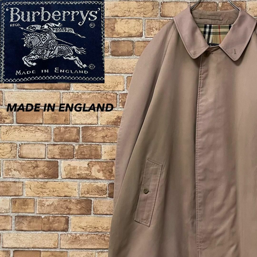 BURBERRY(バーバリー)のバーバリー　イングランド製　ステンカラーコート　ロング　ノヴァチェック. メンズのジャケット/アウター(ステンカラーコート)の商品写真