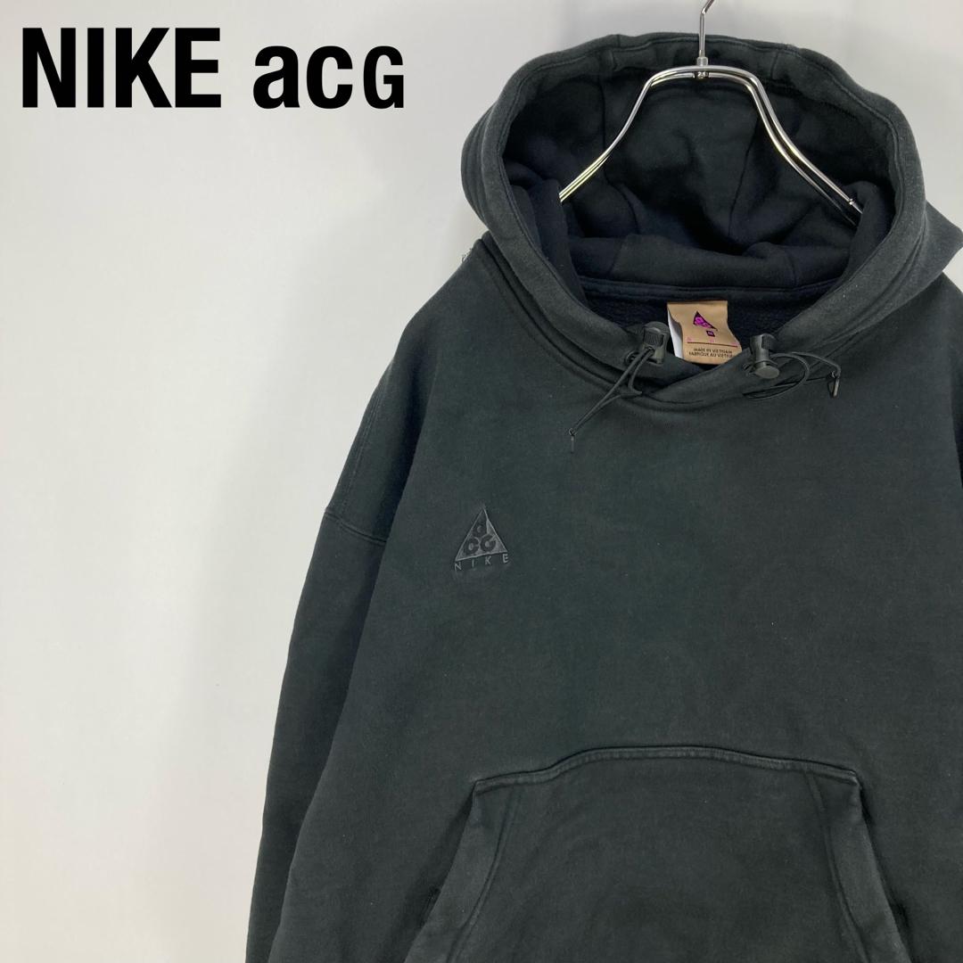 NIKE ACG ナイキ ワンポイント刺繍ロゴ プルオーバー パーカー