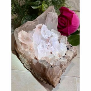 レシーバー ヒマラヤ✨ レインボー マニカラン ピンク水晶 原石