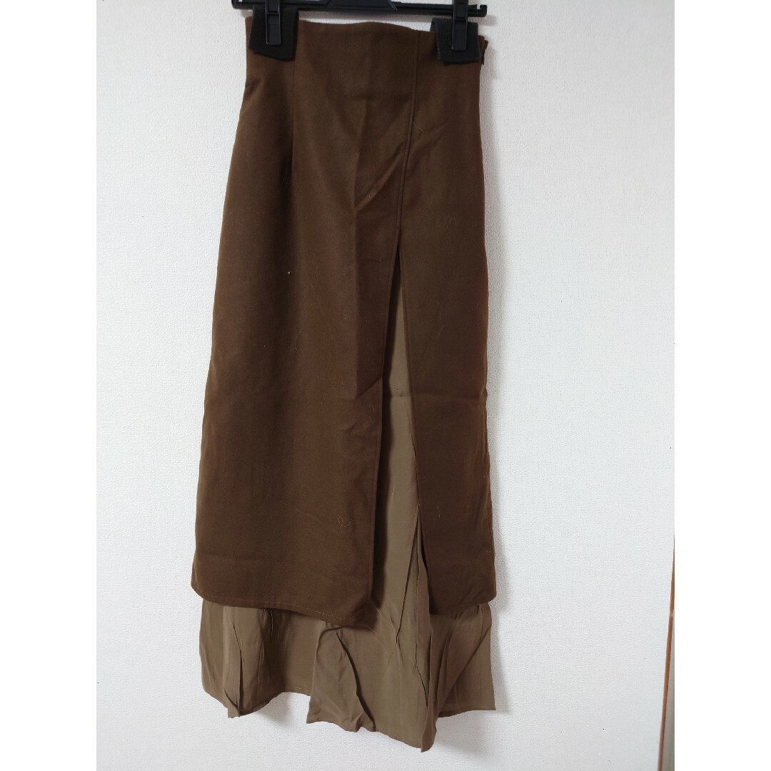 eaphi/different material wrap skirt