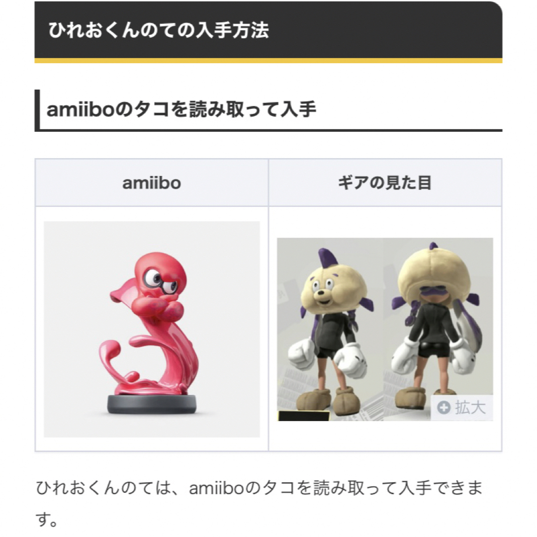 新品未使用　amiibo アミーボ Splatoon スプラトゥーン タコ