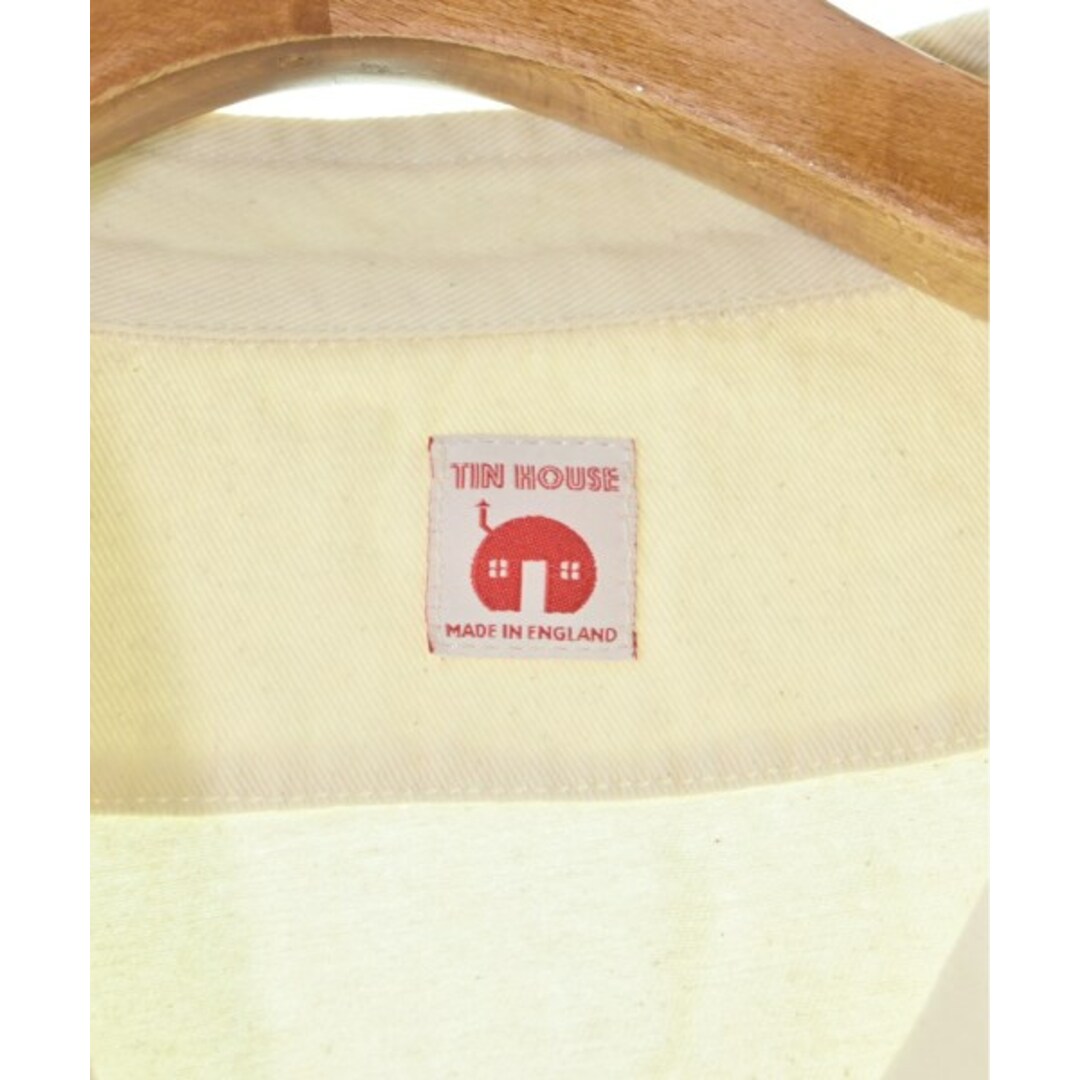 TIN HOUSE ティンハウス カバーオール S 白 【古着】【中古】 メンズのジャケット/アウター(カバーオール)の商品写真