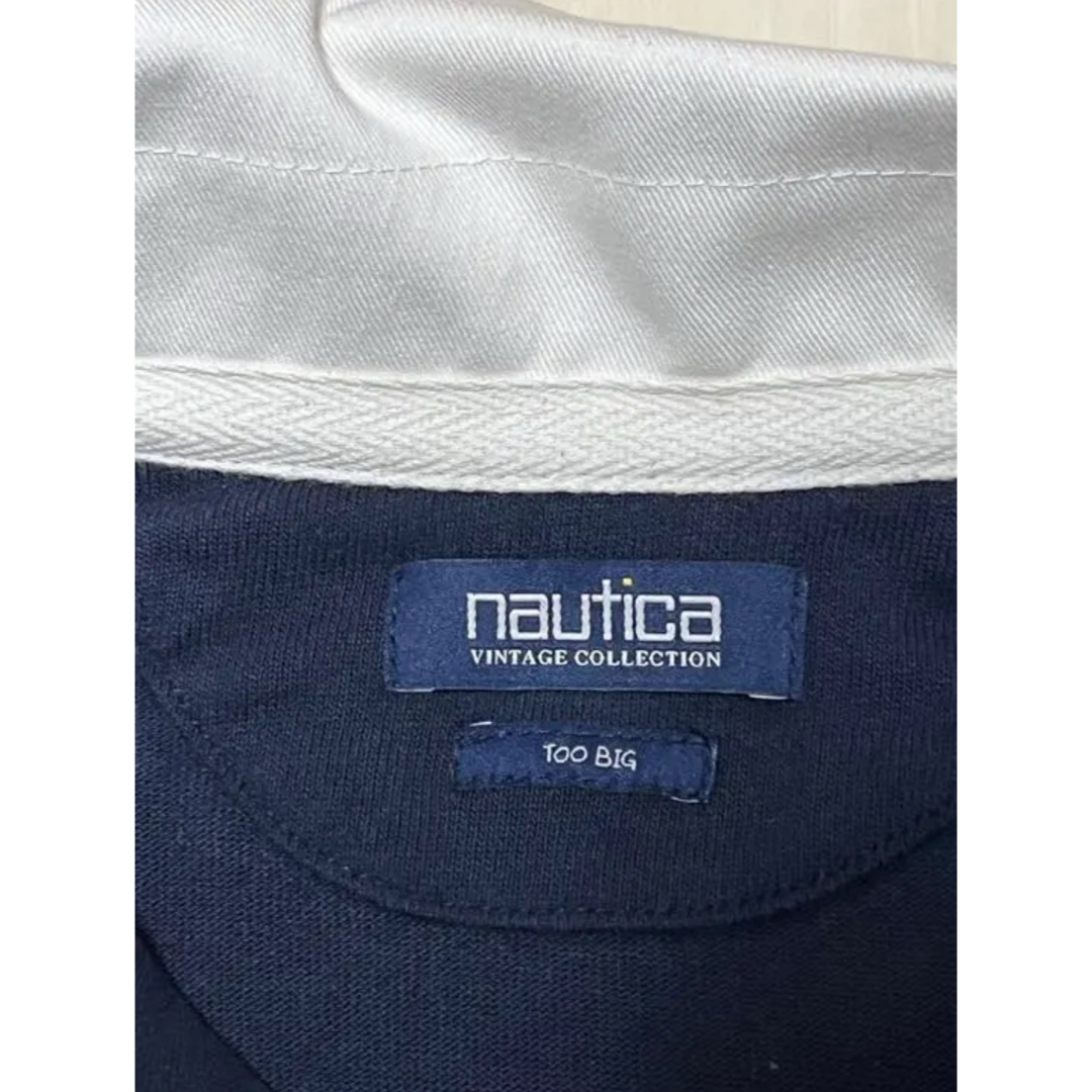 NAUTICA - NAUTICA/ノーティカ ラガーシャツ ネイビー Lの通販 by