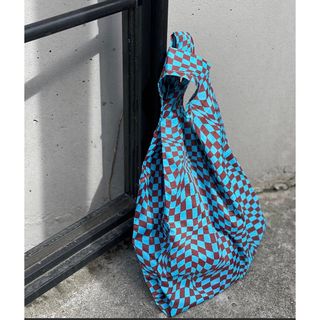 バグゥ(BAGGU)のBaggu  チェッカー　チョコミント(エコバッグ)