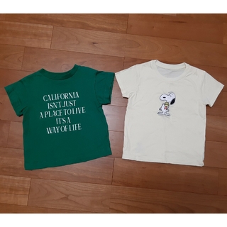 ユニクロ(UNIQLO)の未使用♪ユニクロGU☆Tシャツ2枚セット(Tシャツ/カットソー)