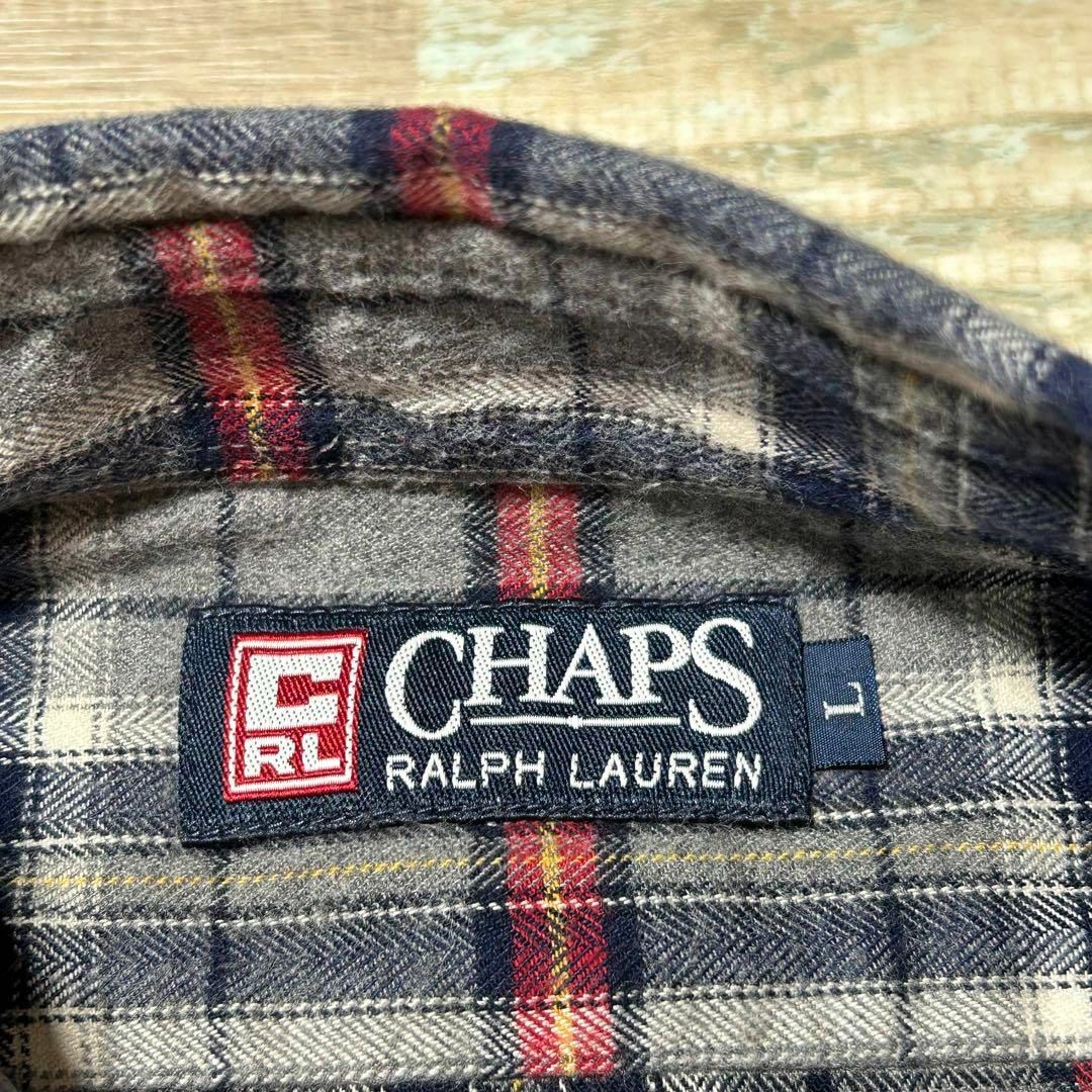 CHAPS チャップス ラルフローレン 長袖シャツ ネルシャツ チェック L 5