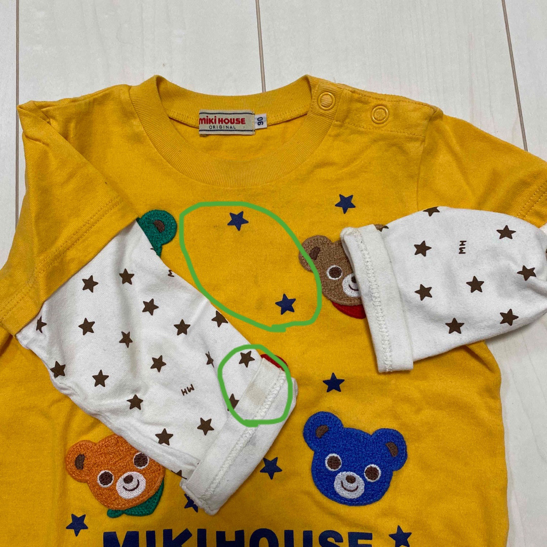 mikihouse(ミキハウス)のmiki HOUSE 90cm ロンT ２枚セット　 キッズ/ベビー/マタニティのキッズ服女の子用(90cm~)(Tシャツ/カットソー)の商品写真