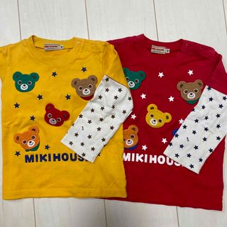 ミキハウス(mikihouse)のmiki HOUSE 90cm ロンT ２枚セット　(Tシャツ/カットソー)