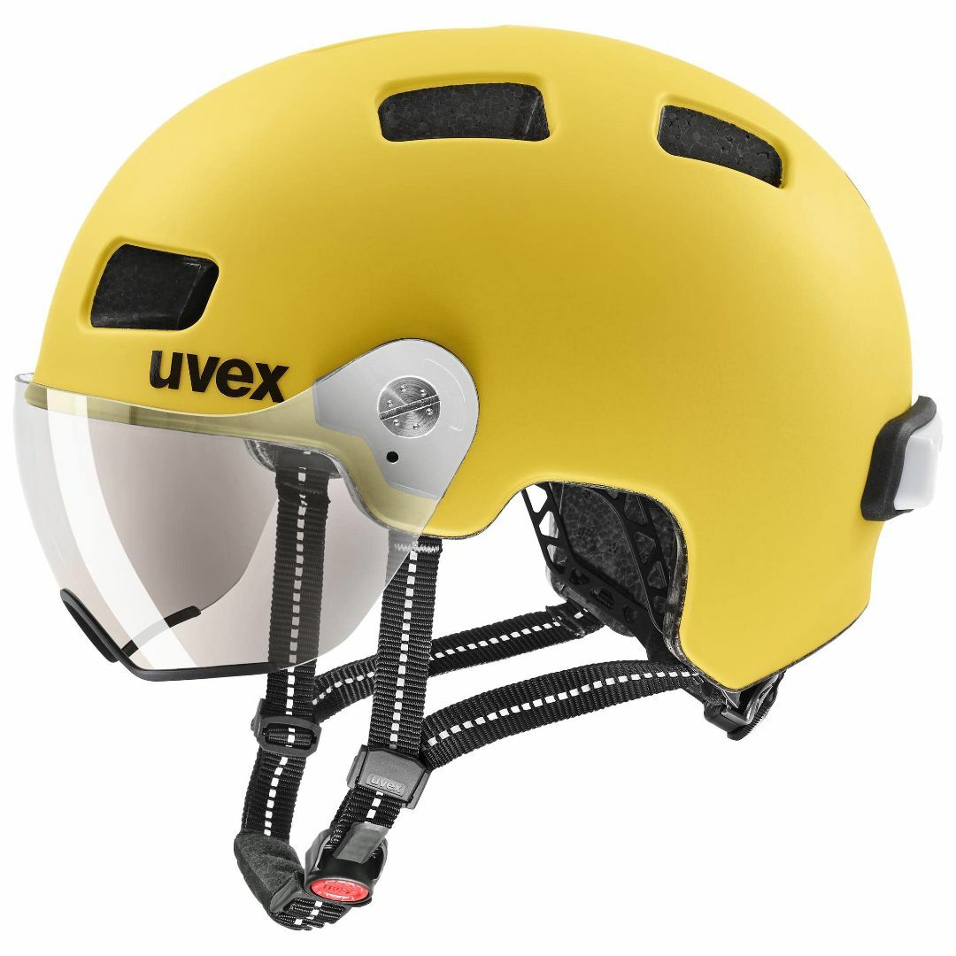 【色: サンビーマット】uvex(ウベックス) 自転車ヘルメット バイザー付き
