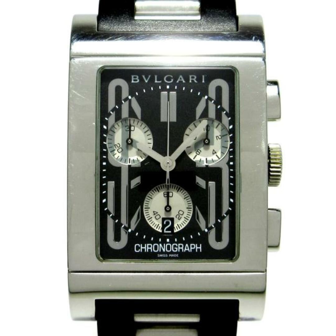 ブルガリ 腕時計 レッタンゴロ RTC49S 黒