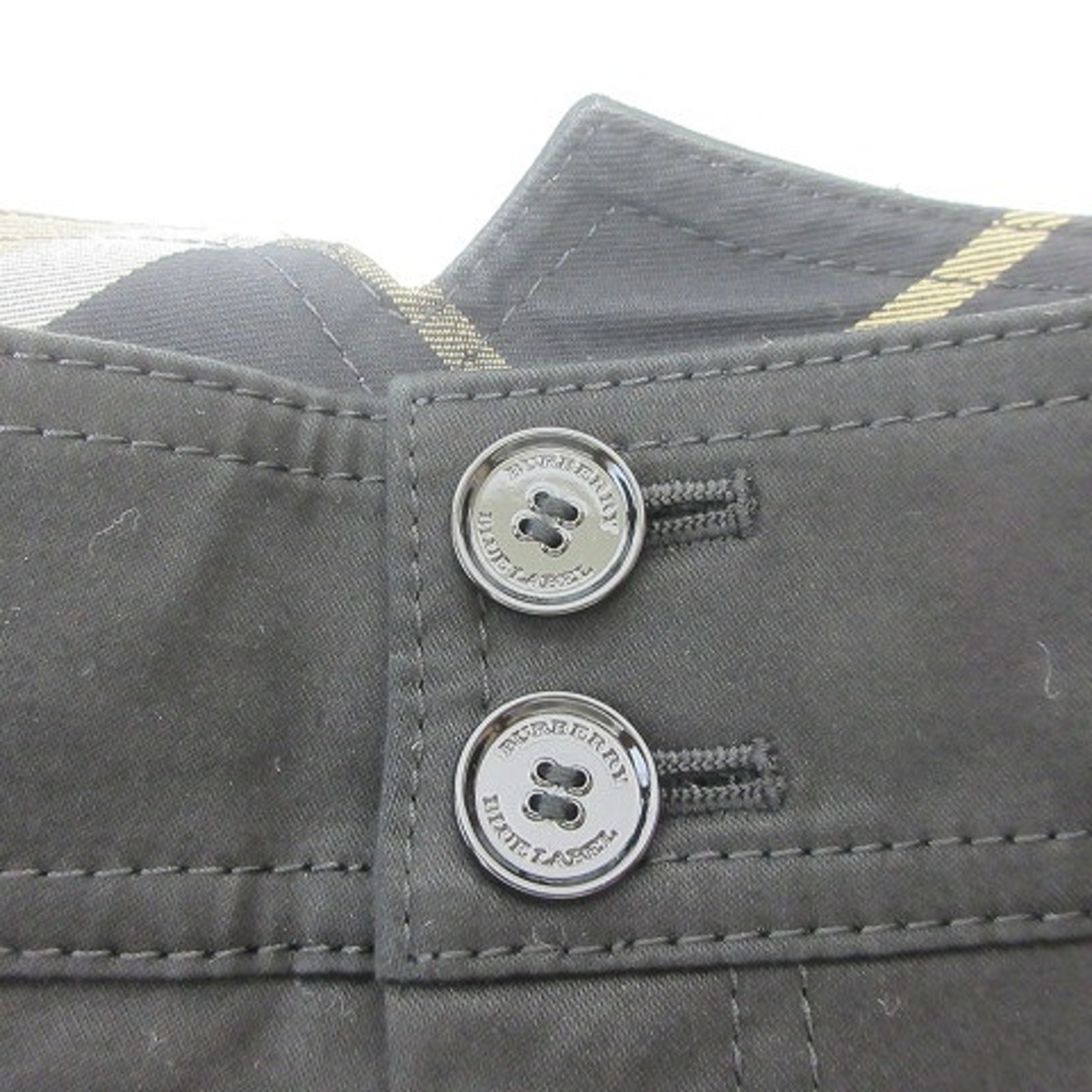 バーバリーブルーレーベル パンツ ショートパンツ ロゴ 黒 ブラック 38 M
