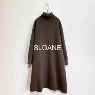 スローン SLOANE 5Gムリネ畦 タートルネック ニット セーター 1