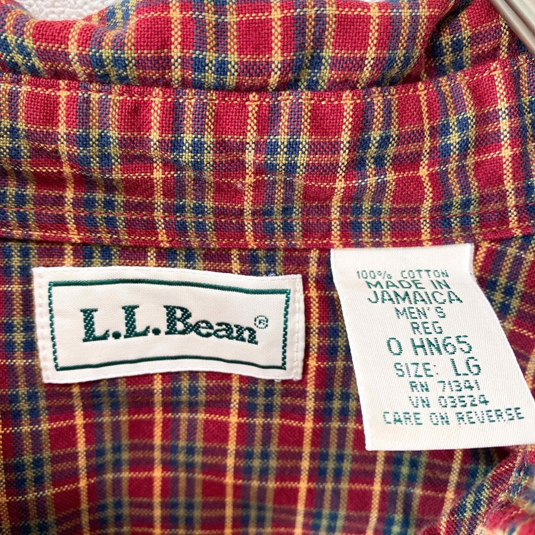 L.L.Bean - エルエルビーン 長袖シャツ ボタンダウン チェック 男女 ...