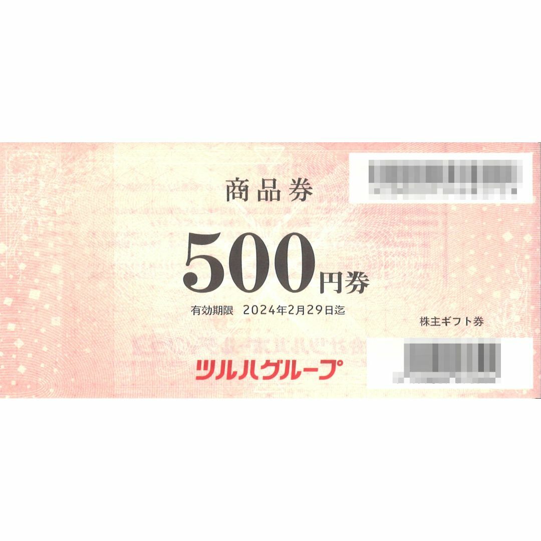 早期予約 ツルハ株主優待 商品券 1万2千円（500円券×24枚） 期限:24.02