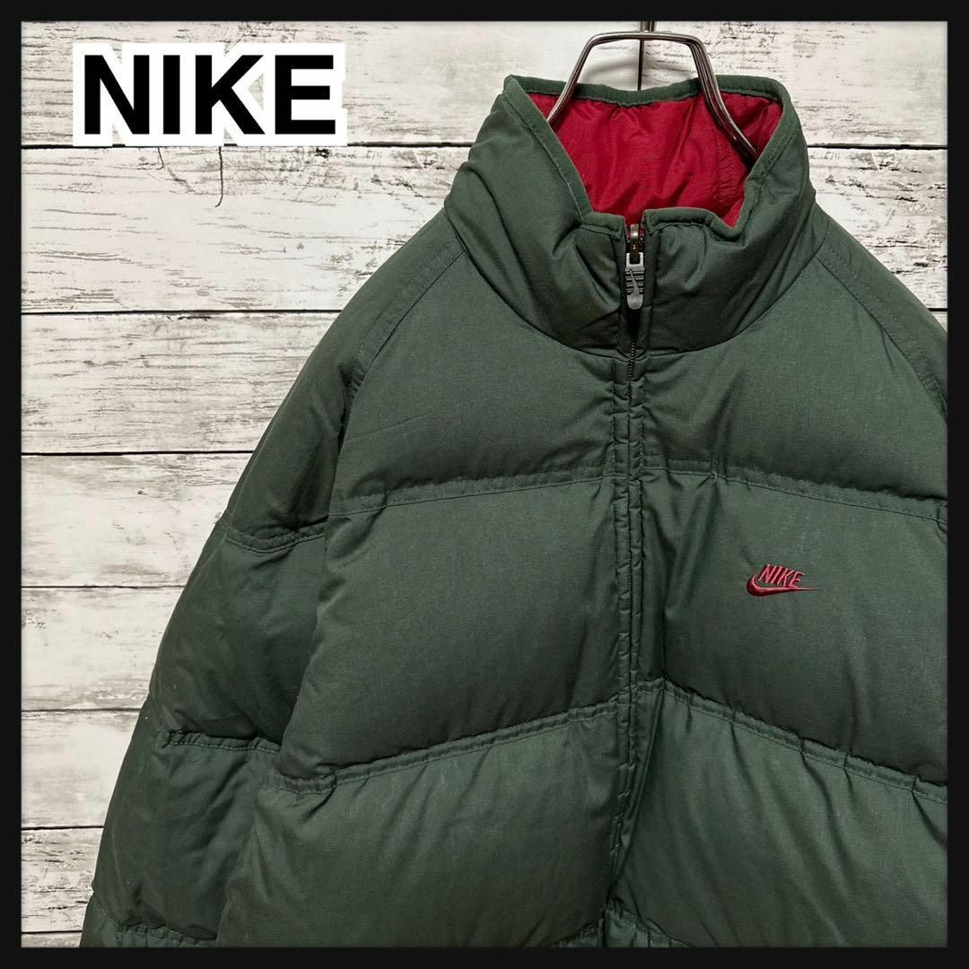 NIKE - 697【人気Lサイズ】ナイキ☆刺繍ワンポイントロゴリバーシブル
