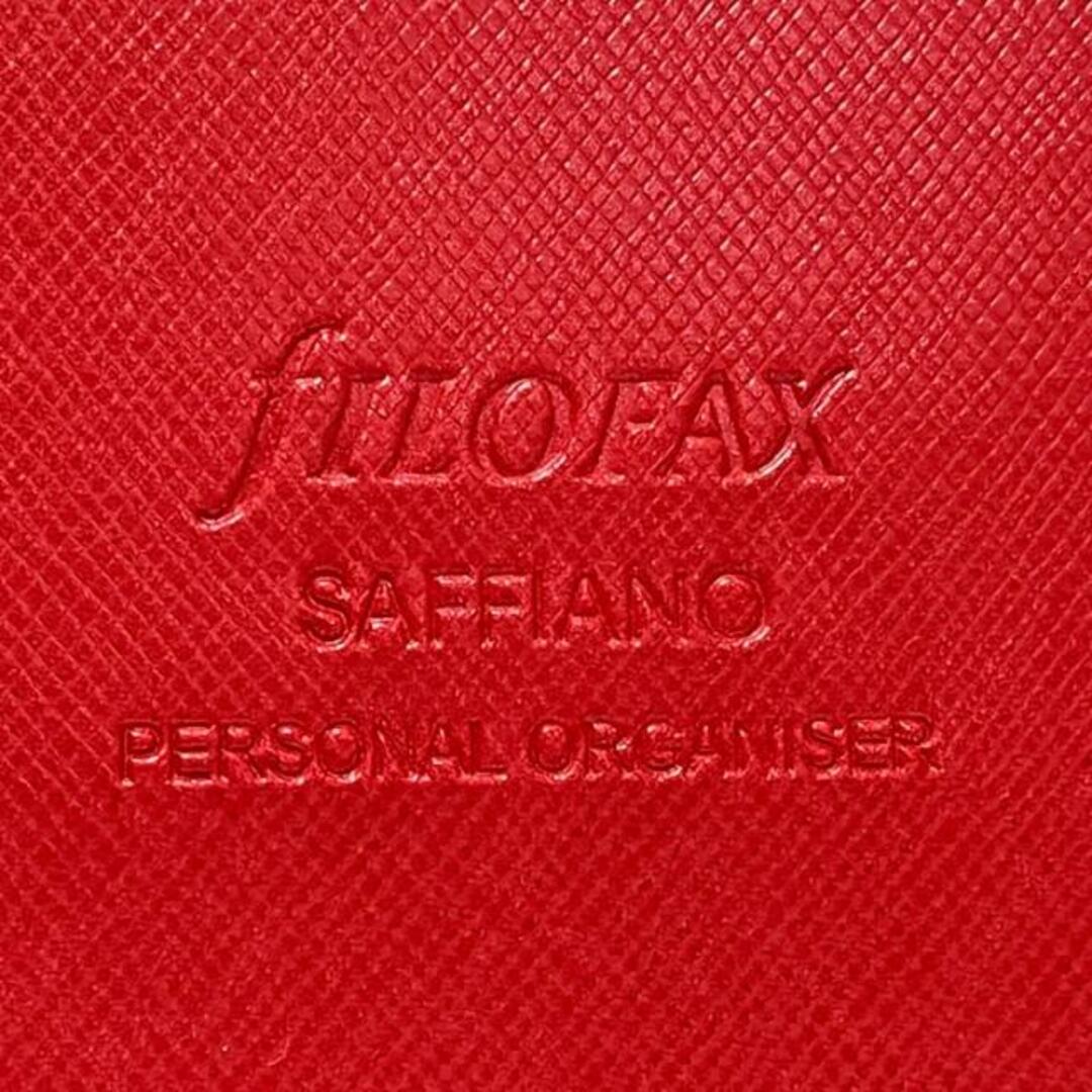 Filofax - ファイロファックス 手帳 - レッド レザーの通販 by ブラン