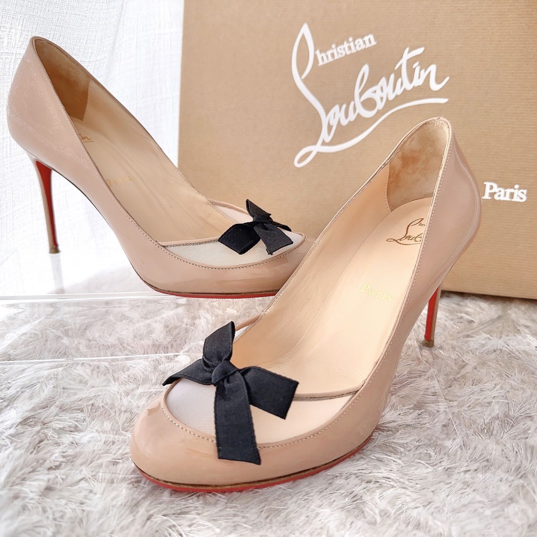 Christian Louboutin - ルブタン ハイヒール リボン サンダル パンプス