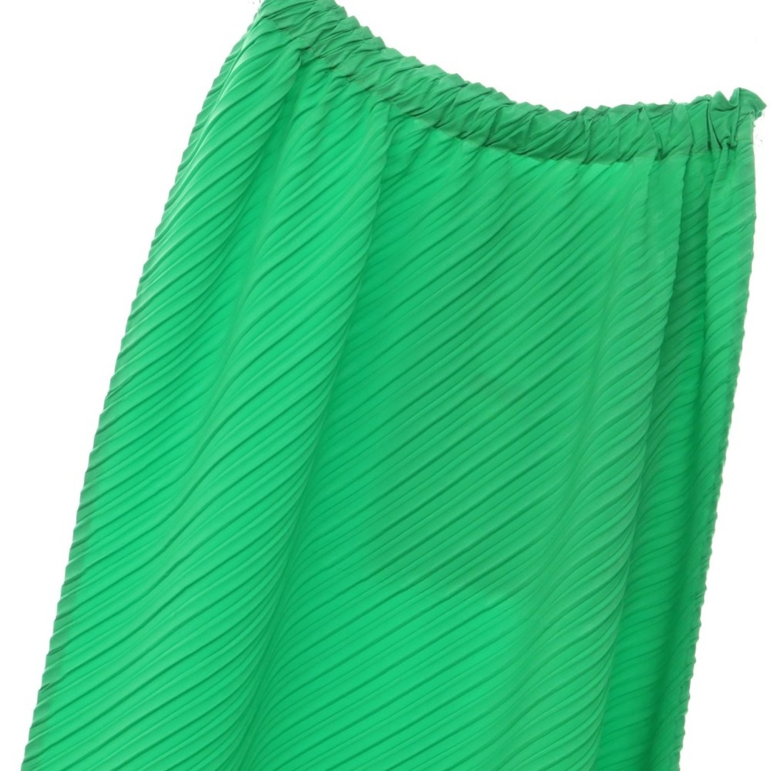 イッセイミヤケ IM24FG933 ロング丈 プリーツスカート 2 緑 グリーン