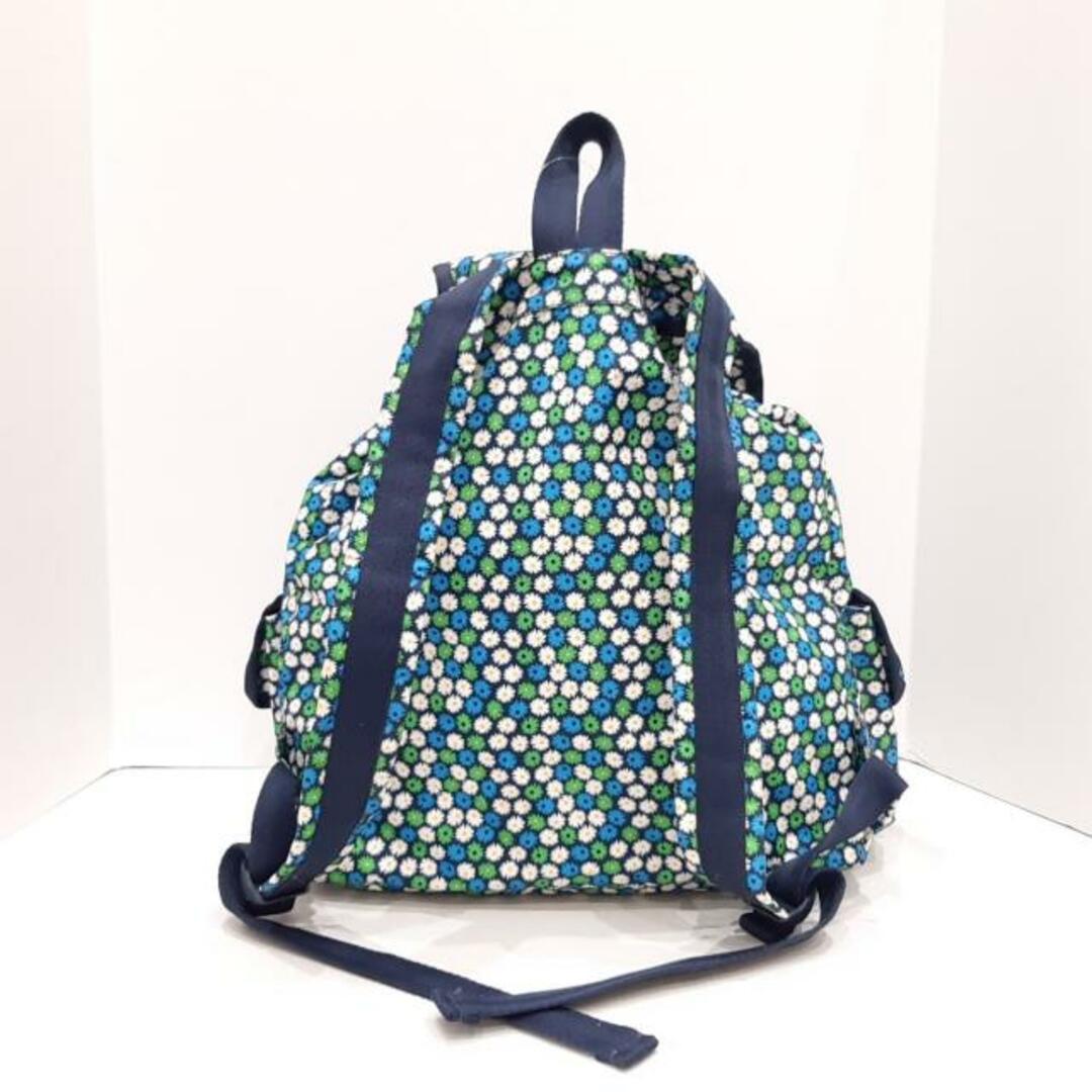 Lesportsac リュック　ネイビー　小花柄