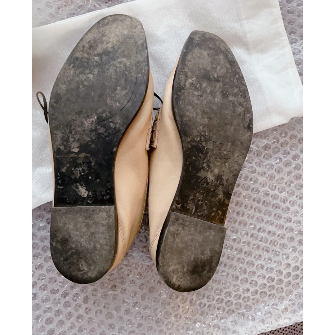 ZARA(ザラ)のZARAローファー  ベージュ レディースの靴/シューズ(ローファー/革靴)の商品写真