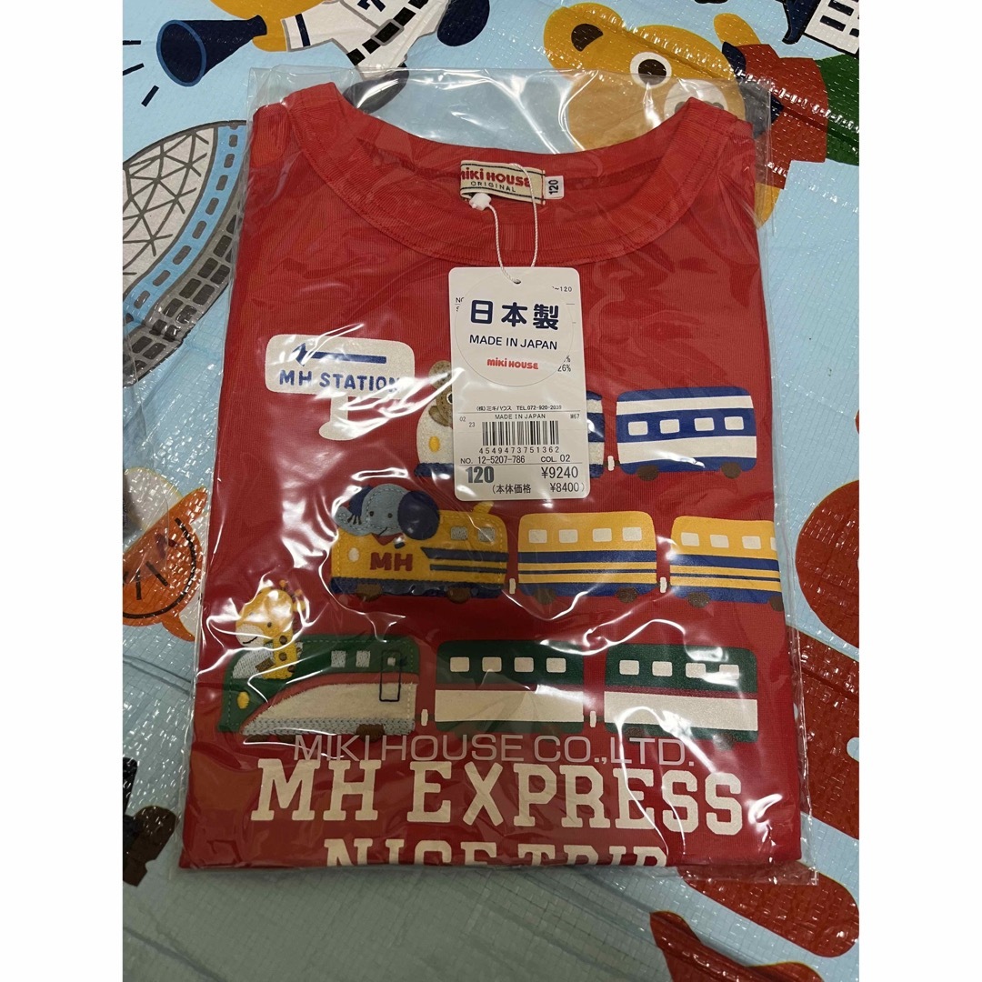 新品　ミキハウス　車　プッチー　半袖Tシャツ　120