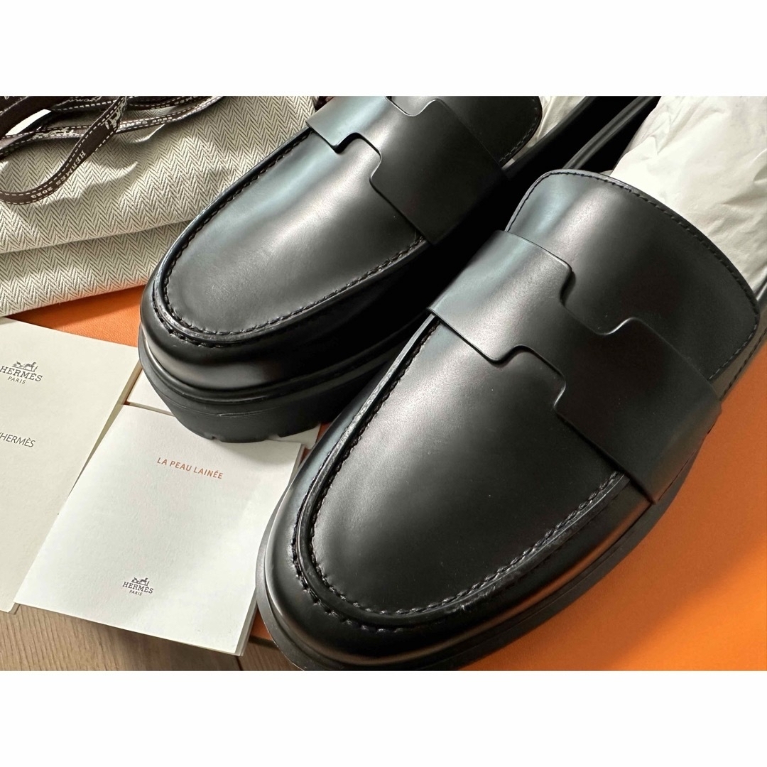 HERMES エルメス　ローファー　ヒッチ　モカシン