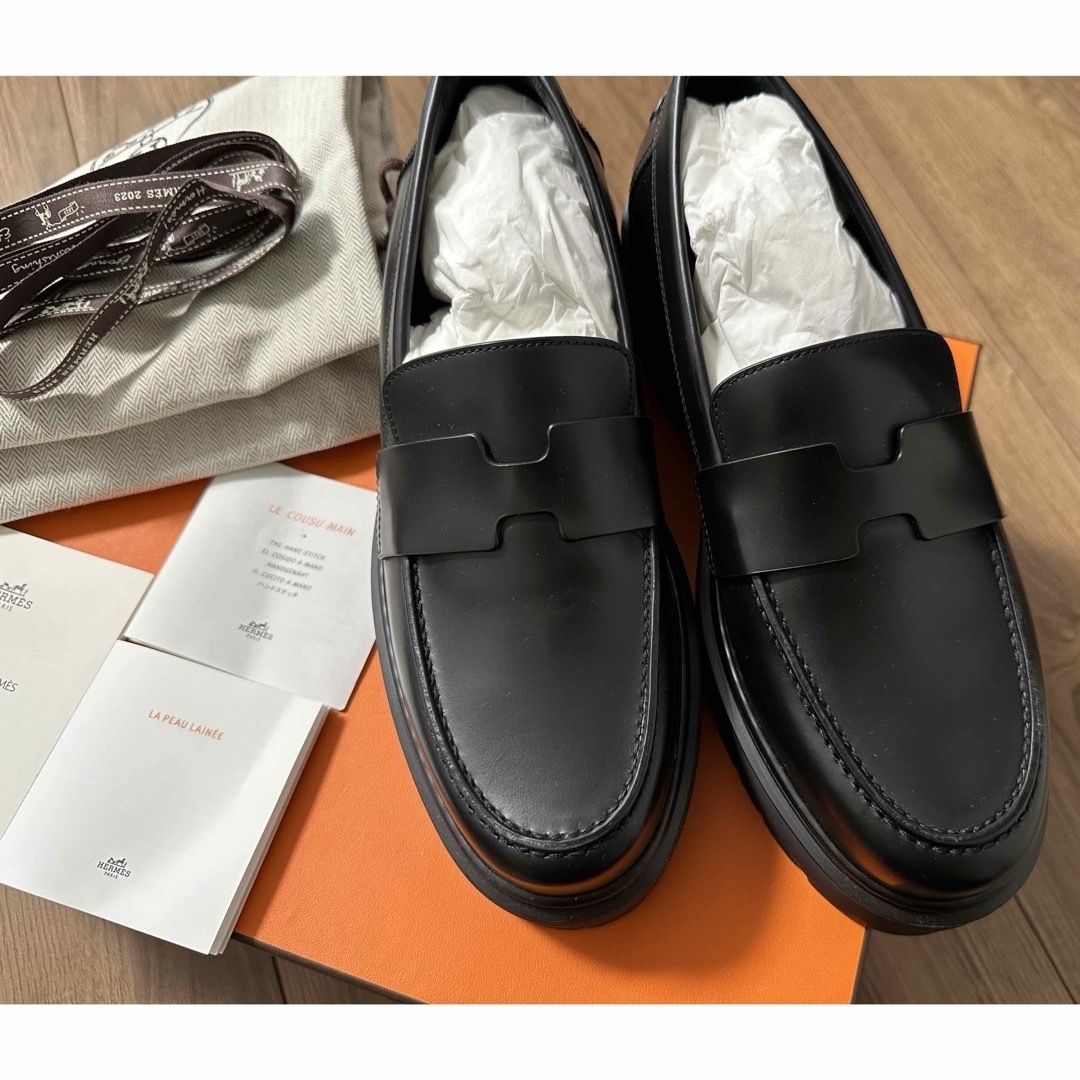 HERMES エルメス　ローファー　ヒッチ　モカシン