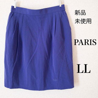 パリスゴルフ(Paris Golf)の【新品未使用】PARIS スカート ゴルフウェア 青 紫  定価19000円(ウエア)
