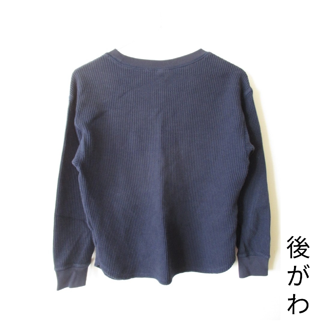 UNIQLO(ユニクロ)のﾜｯﾌﾙT☆UNIQLO☆ﾈｲﾋﾞｰ☆長袖☆ｼﾝﾌﾟﾙ☆ｶｼﾞｭｱﾙ☆XS メンズのトップス(Tシャツ/カットソー(七分/長袖))の商品写真