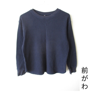 ユニクロ(UNIQLO)のﾜｯﾌﾙT☆UNIQLO☆ﾈｲﾋﾞｰ☆長袖☆ｼﾝﾌﾟﾙ☆ｶｼﾞｭｱﾙ☆XS(Tシャツ/カットソー(七分/長袖))